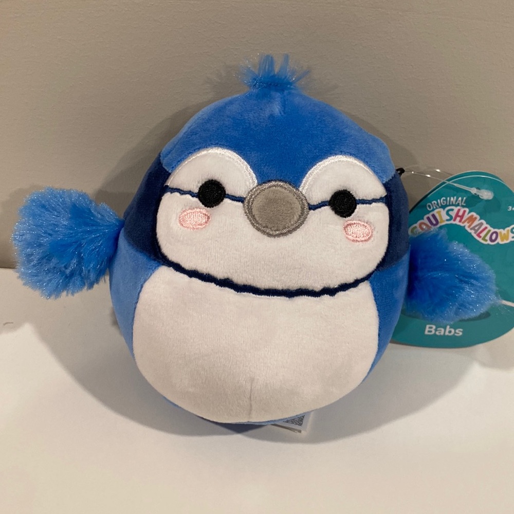 Squishmallow Babs the Blue Jay 5” NWT